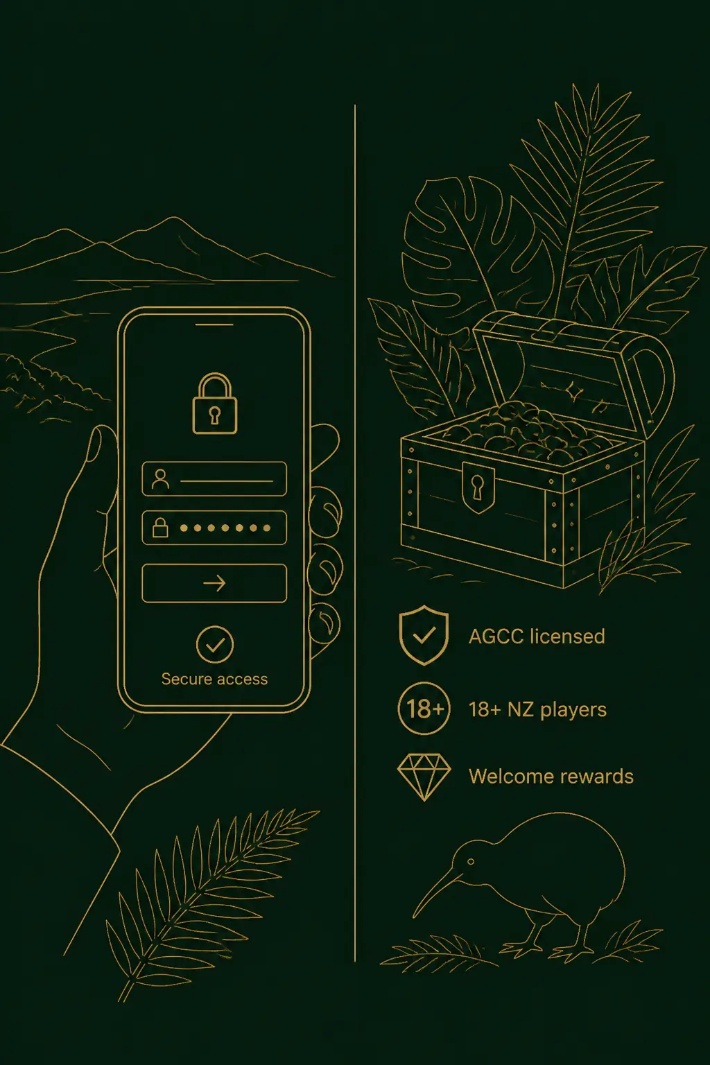 Kiwi Treasure Login: Secure Access to Your Casino Account visual guide for Kiwi Treasure Casino